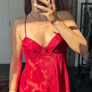 Vintage 80’s sheer babydoll slip dress